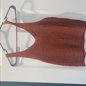 Knit crop tank